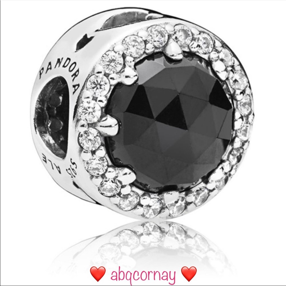 EUC Pandora 797487NCK Silver Disney Snow White Evil Queen Black Magic Charm